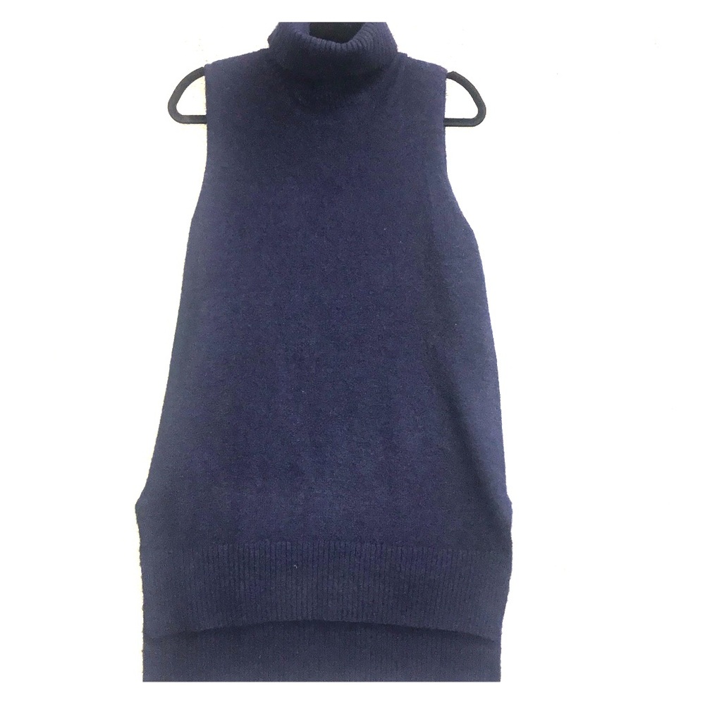 🔥 Navy warm sweater tunic high neck